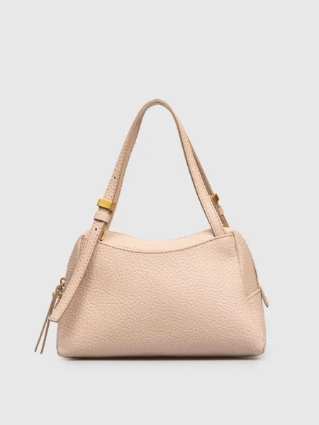 Кожаная сумка Gianni Chiarini бежевая