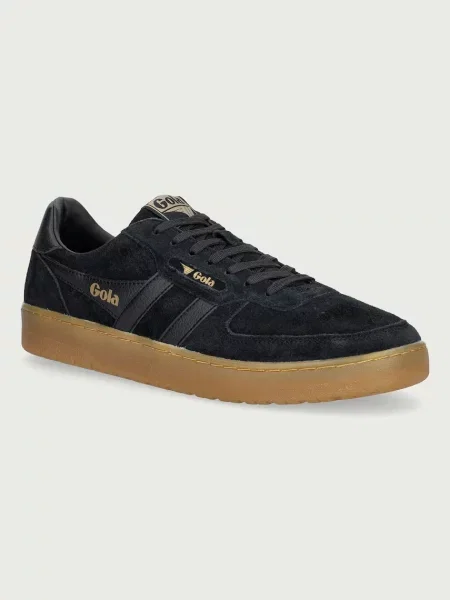 Gola Hawk Suede Trainer sneakers pentru bărbați din piele negru