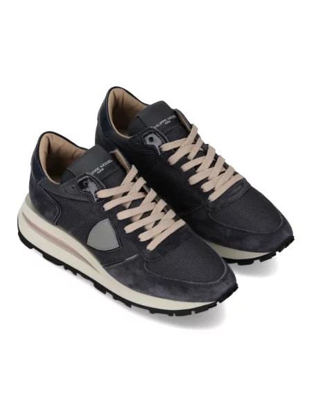 Buty do biegania Philippe Model skórzane do biegania niebieskie