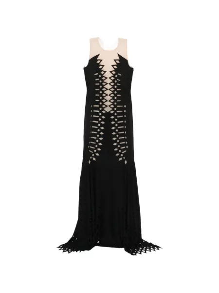 Rochie maxi Blumarine fără mâneci negru
