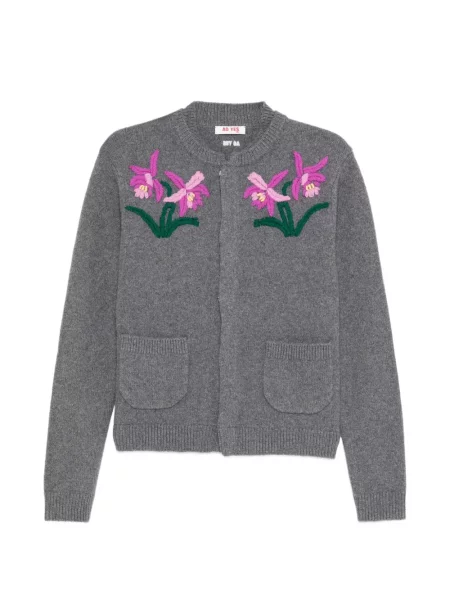 Cardigan Ao Yes cu broderie gri
