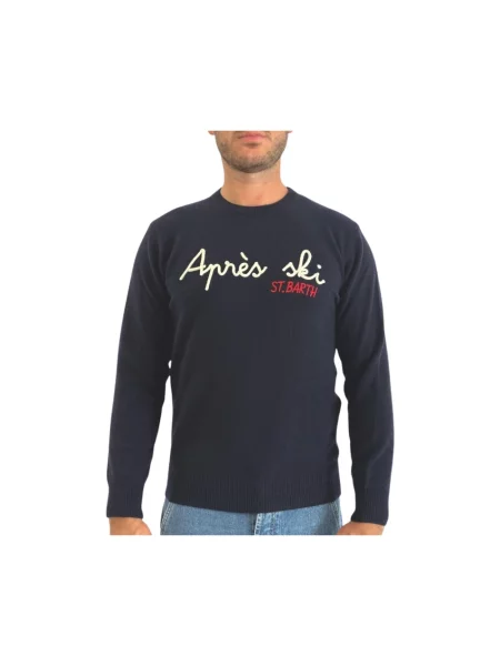 Sweter Saint Barth wełniany niebieski