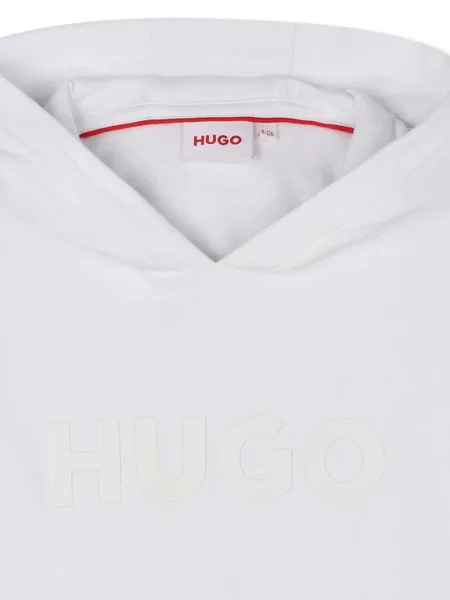 Bluza z kapturem dziecięca Hugo biała