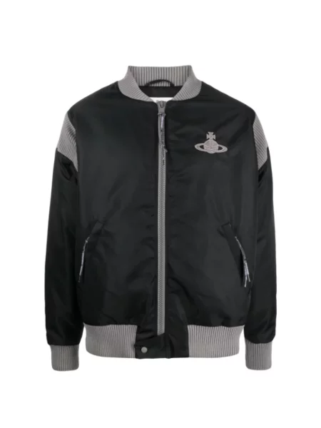 Kurtka bomber Vivienne Westwood kolarski z paskiem czarny