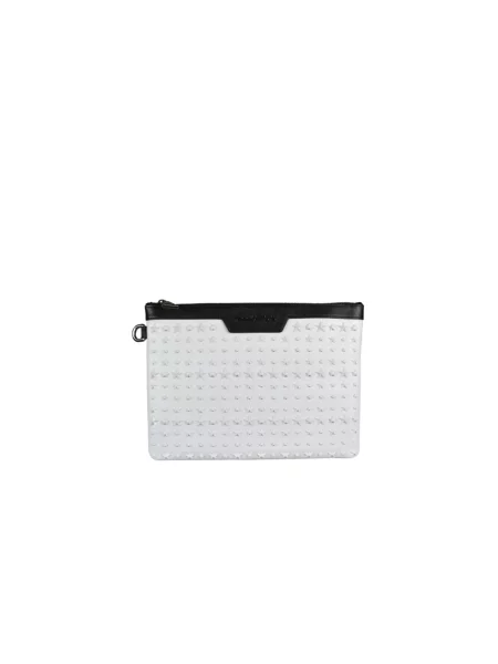 Torba Jimmy Choo skórzana retro biała