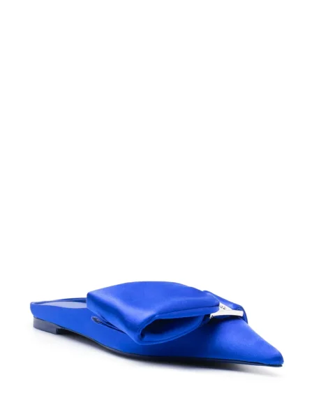 Klapki mules Ferragamo niebieskie