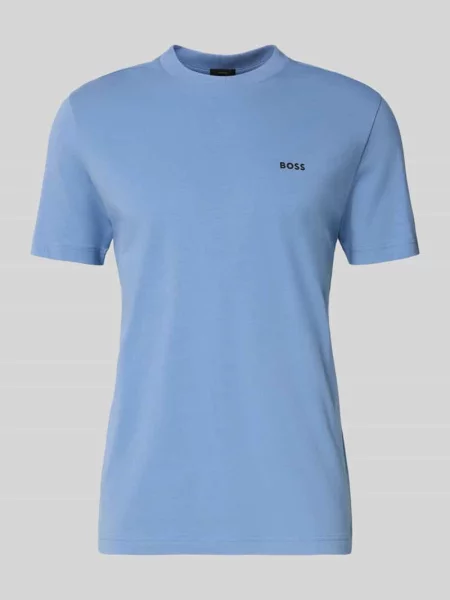 BOSS Green T-shirt Tee niebieska