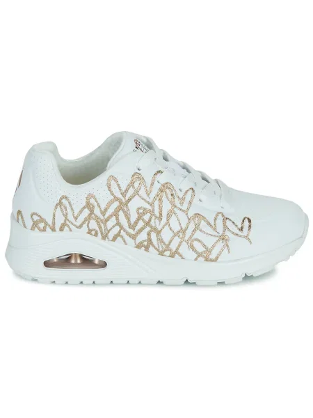 Tenisky Skechers so srdiečkami biela