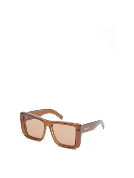 Okulary przeciwsłoneczne Saint Laurent brązowe