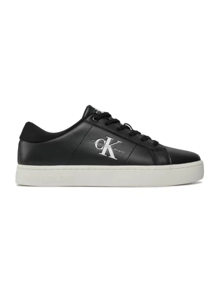 Trampki Calvin Klein Jeans skórzane czarne