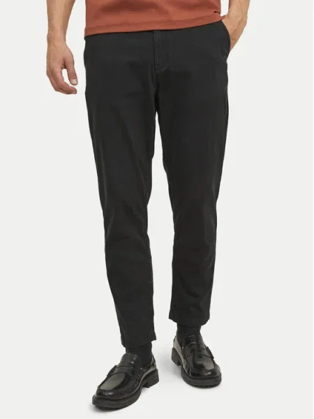 Jack&Jones Pantaloni chino Harlow Tapered Fit negru