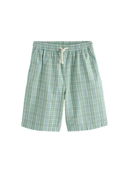 Next Kalhoty azurová / pastelově zelená / světle červená bílá