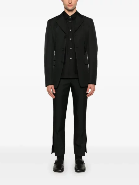 Cămașă Black Comme Des Garçons drapată negru