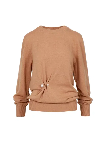 Sweter Alberta Ferretti brązowy