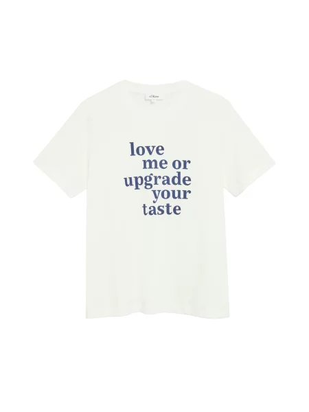 S.Oliver Tricou crem / închis albastru