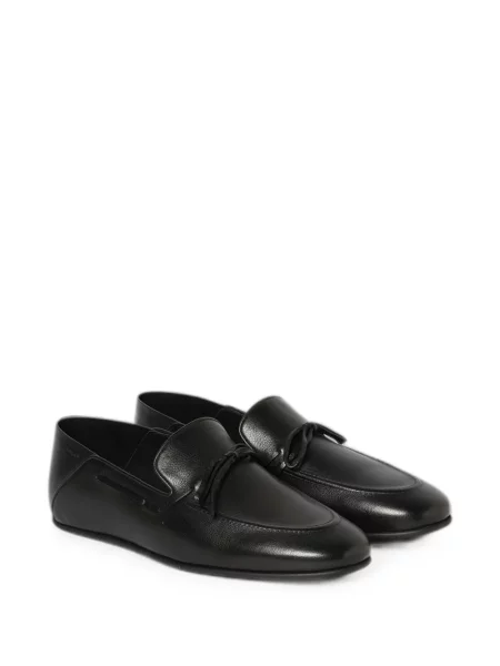 Pantofi loafer Bally cu funde din piele negru