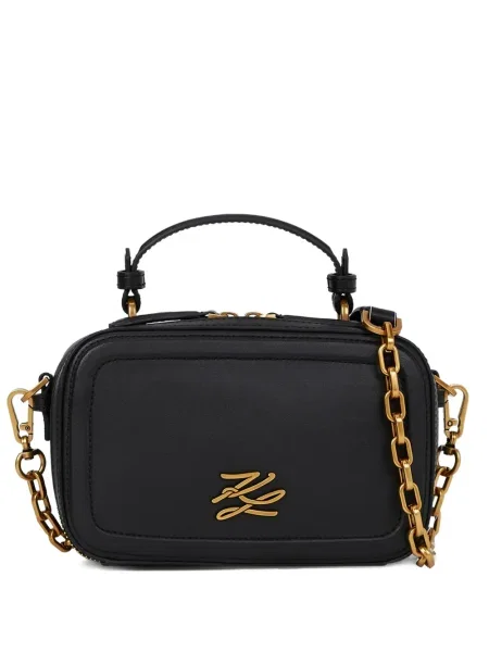 Torebka crossbody Karl Lagerfeld K/Autograph z autografem czarna