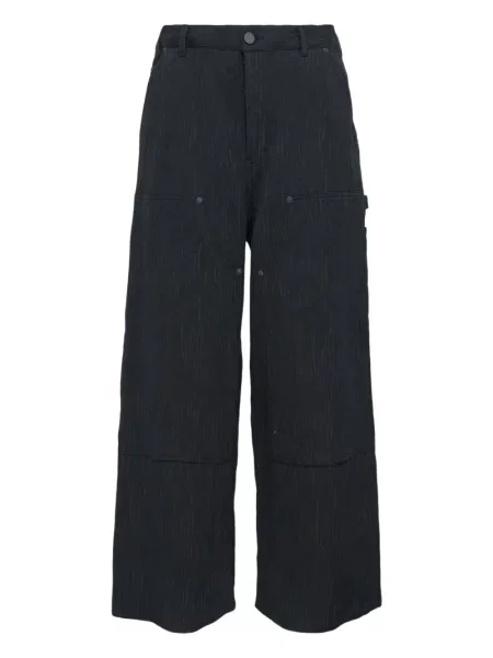 Krepové kalhoty Taakk černé