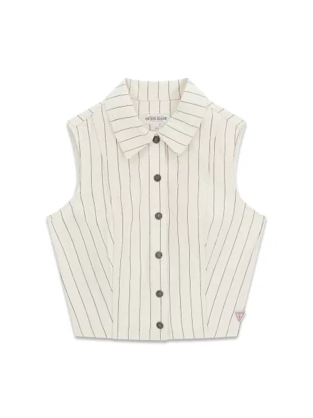 GUESS JEANS Bluză / negru bej