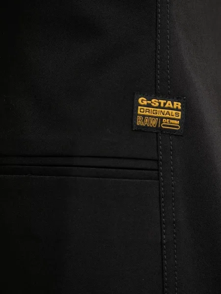 Шерстяная однотонная блузка G-star черная