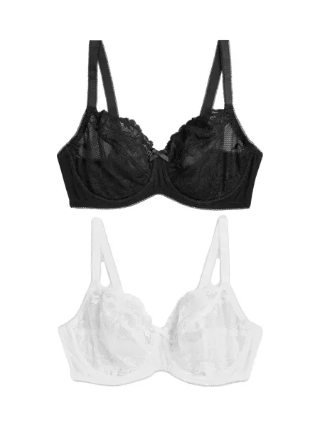 Next Sutien negru alb