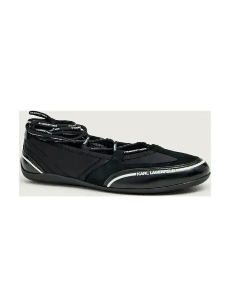 Karl Lagerfeld Balerini / alb negru
