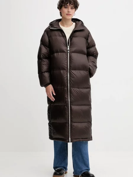 Tommy Hilfiger kurtka puchowa zimowa brązowy