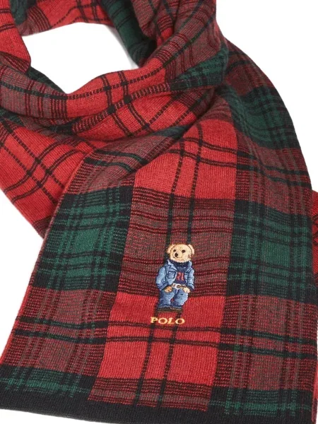 Класическа шапка Polo Ralph Lauren бродирана на райета черно