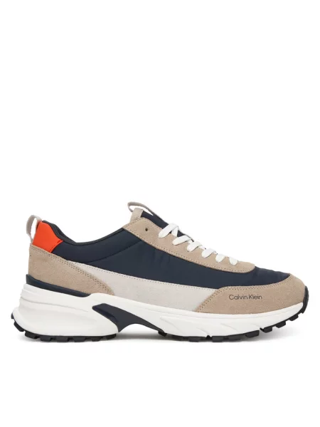 Buty Calvin Klein Hike Runner Casual desert taupe/navy/tomato cherry beżowe