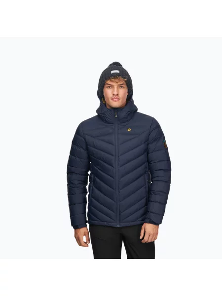 Péřová bunda Alpinus Monsivo navy/ mustard námořnictvo