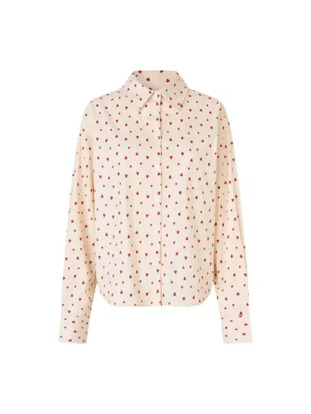 Koszula Lollys Laundry z długim rękawem czerwona