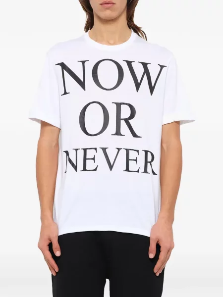 Tricou Neil Barrett cu imagine alb