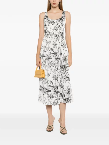Rochie Needle & Thread din jacard alb