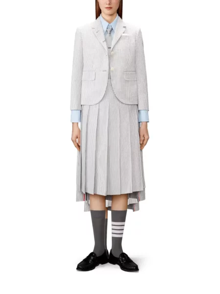 Cămașă Thom Browne de in albastru