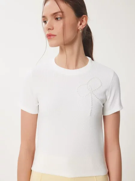 Happiness İstanbul Tricou alb