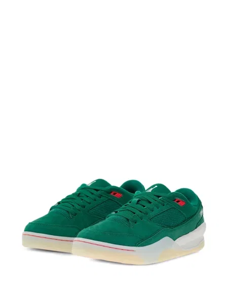 Sneakerși Jordan din piele de căprioară verde