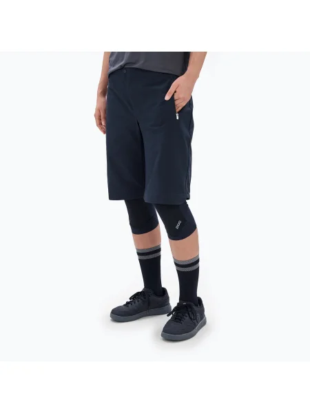 Pantaloni scurți de ciclism pentru femei POC Essential Enduro uranium black negru