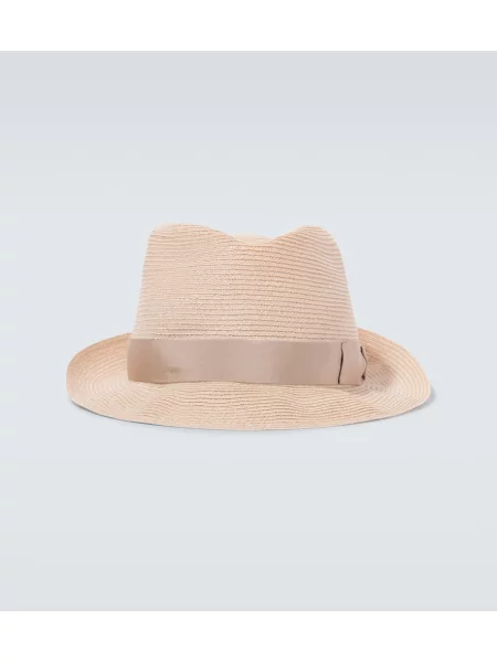 Pălărie Borsalino de paie bej