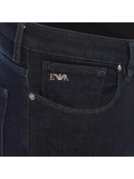 Pantaloni Emporio Armani albastru