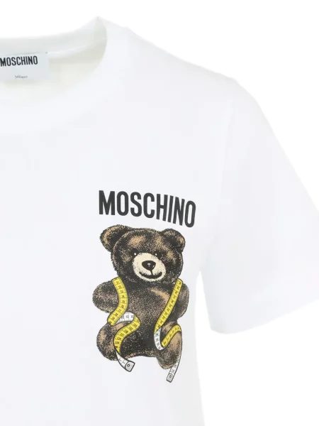 Mackó póló Moschino nyomtatás fehér