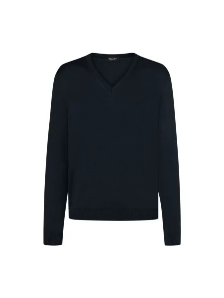 Sweter Maerz wełniany klasyczny czarny