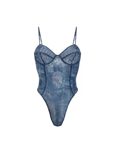 Bikini Diesel z autografem niebieskie