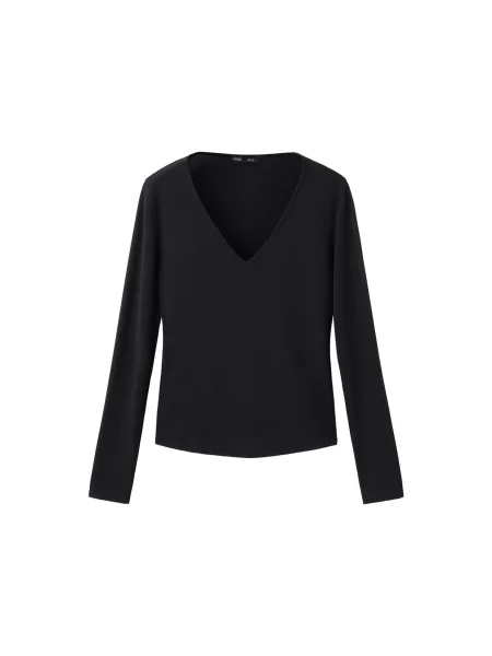 MANGO Tricou LIA' negru