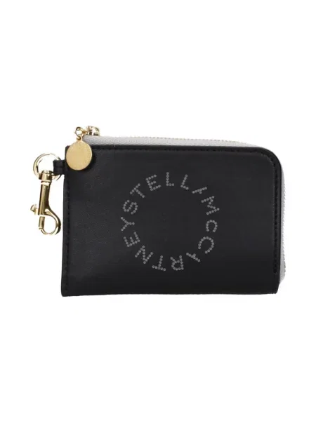 Portfel Stella Mccartney z logo czarny