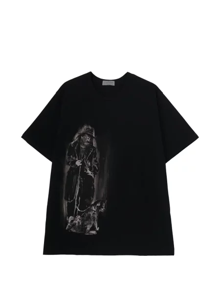 Tricou Yohji Yamamoto cu imagine negru
