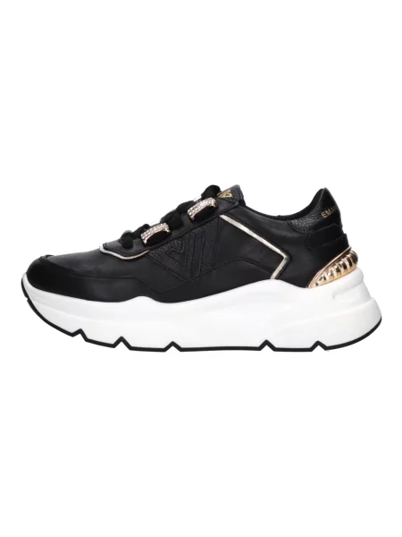 Sneakersy Emanuélle Vee skórzane do biegania czarne