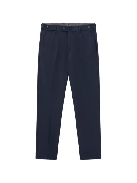 Pantaloni Boggi Milano de flanelă albastru