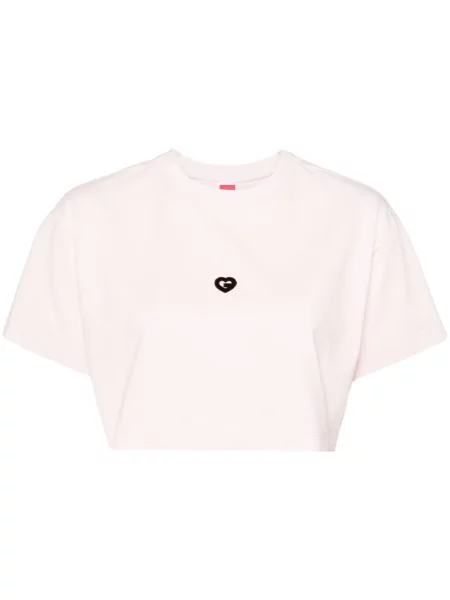 Тениска Ground Zero изрязани розово