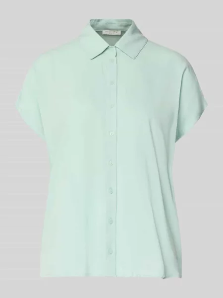 Bluzka o kroju relaxed fit z Christian Berg Woman miętowa