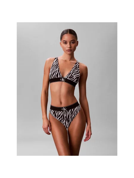 Chiloți tanga Calvin Klein Jeans negru